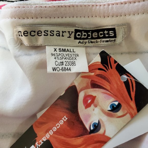 NWT Necessary Objects Off Shoulder Striped Dress - Picture 4 of 6